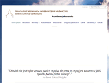 Tablet Screenshot of parafia-ostrorog.pl
